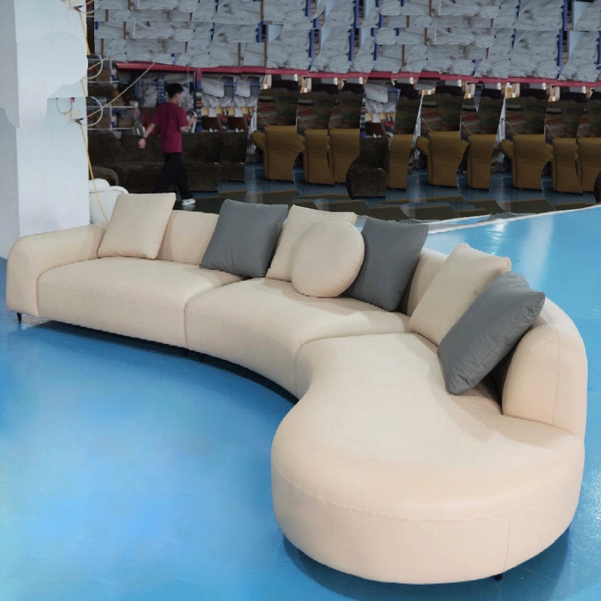 Home Atelier Estella Performance Boucle Curve Sofa
