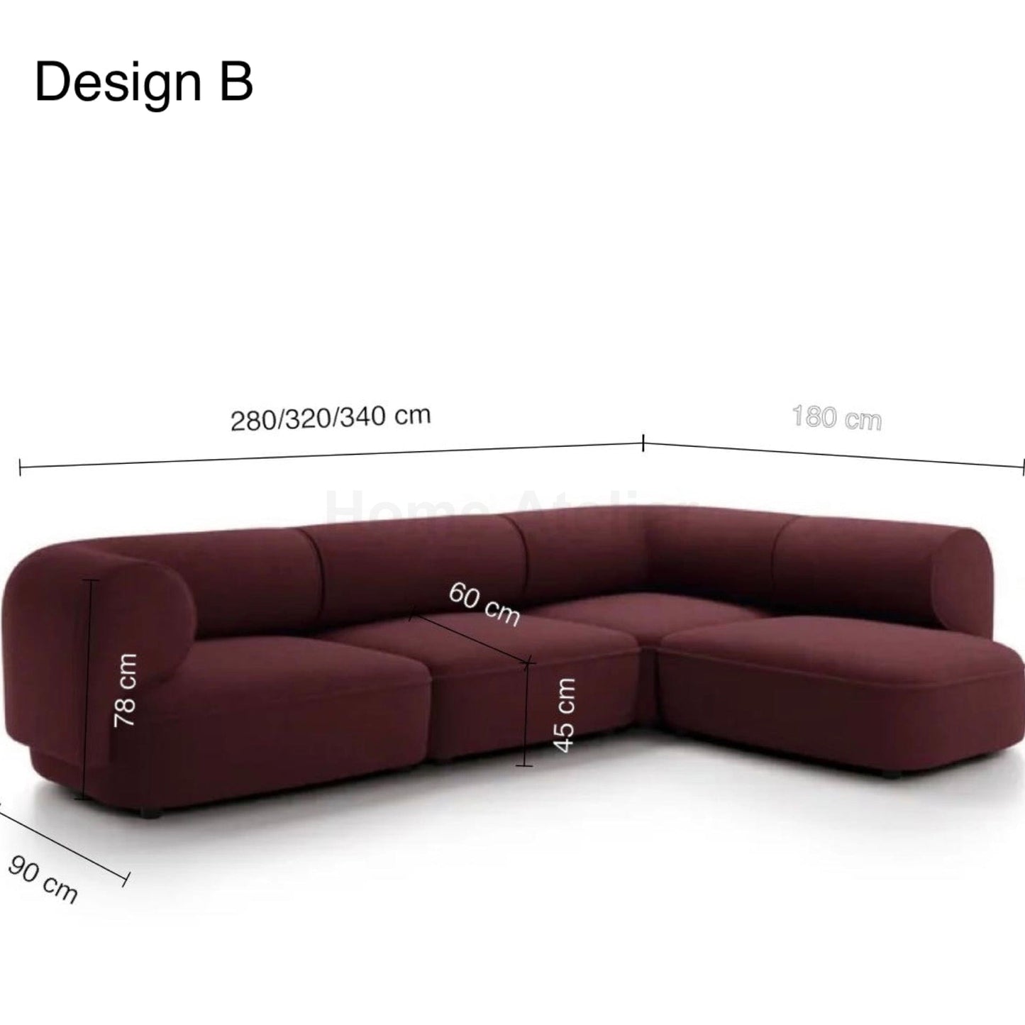 Home Atelier Evette Scratch Resistant Sofa