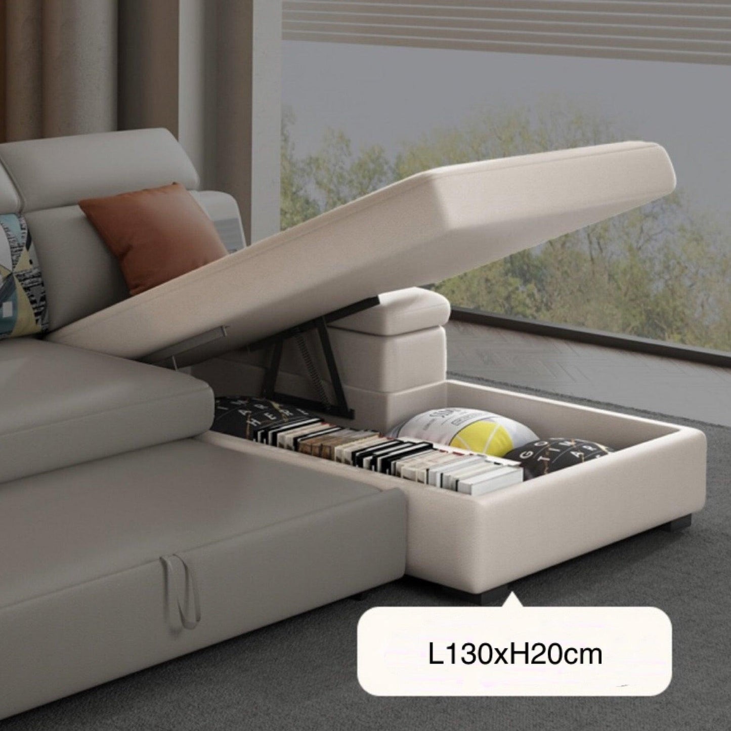 home-atelier-f31a Allson Sectional Sofa Bed