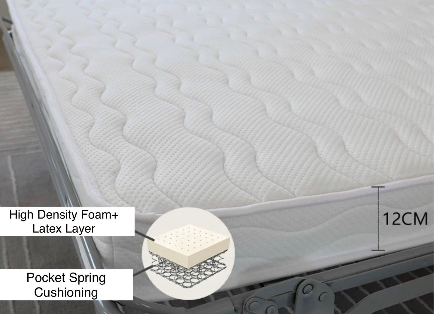 home-atelier-f31a Anthonia Foldable Sofa Bed with Mattress