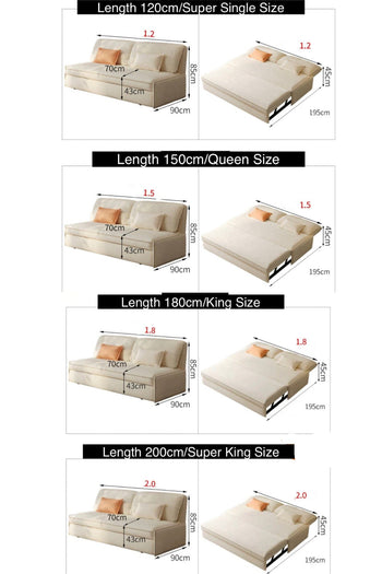 home-atelier-f31a Ariella Extendable Sofa Bed