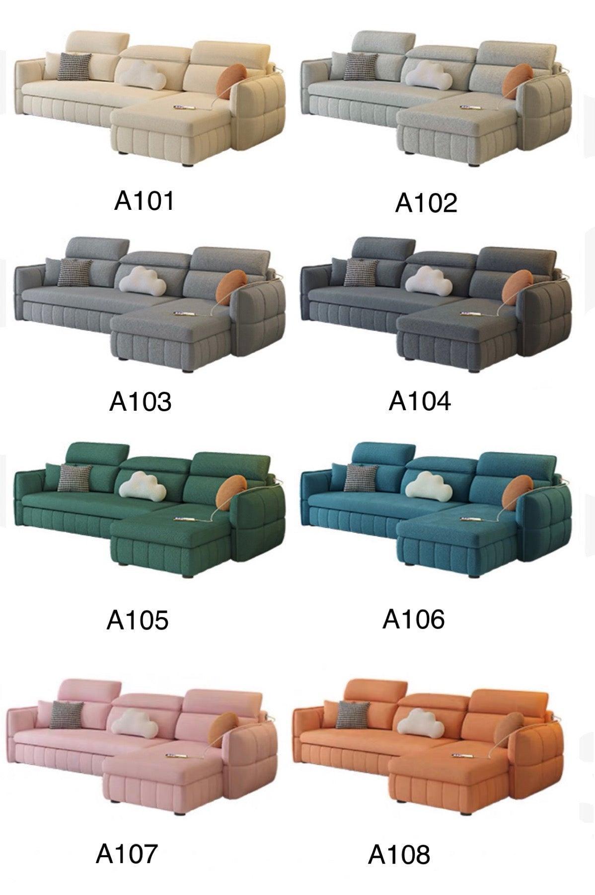 home-atelier-f31a Ariyo Scratch Resistant Storage Sofa Bed