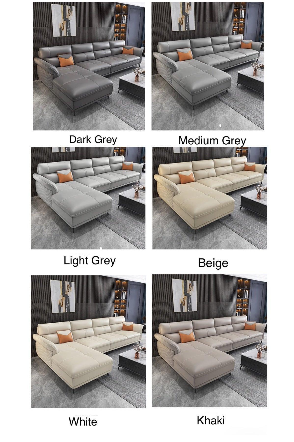 home-atelier-f31a Augustine Leather Sectional Sofa
