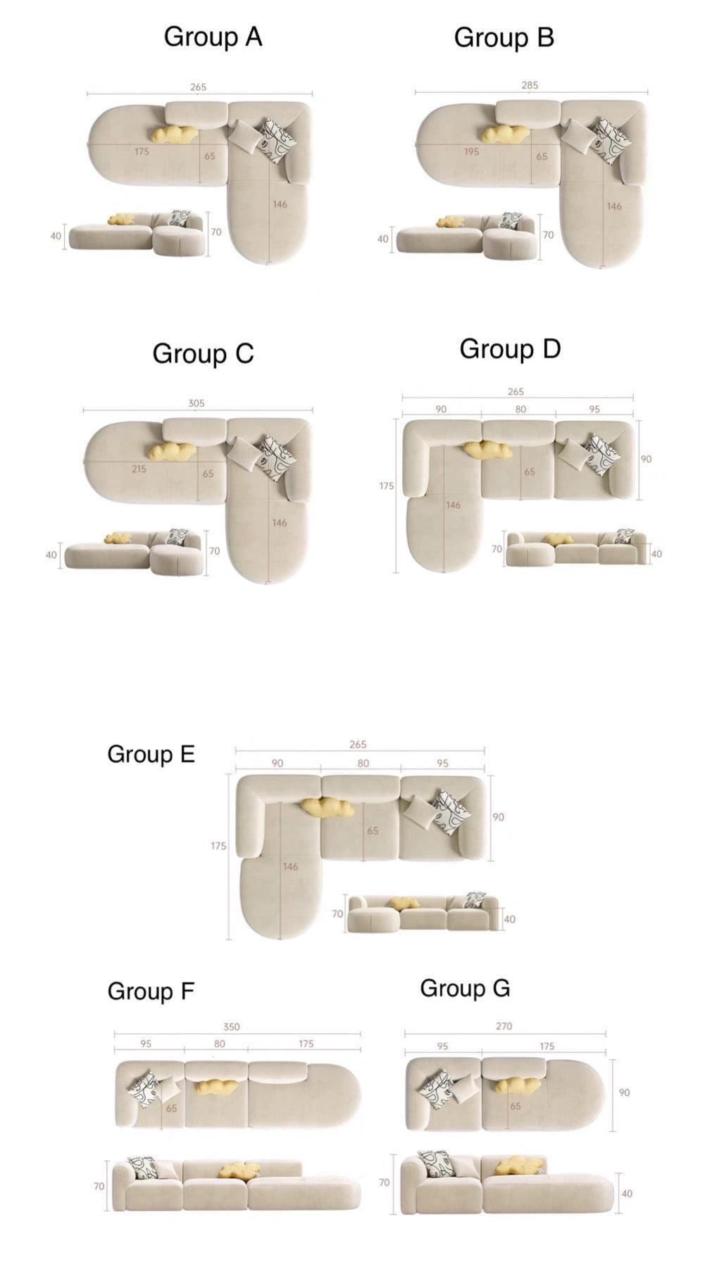 home-atelier-f31a Auri Sectional Scratch Resistant Sofa