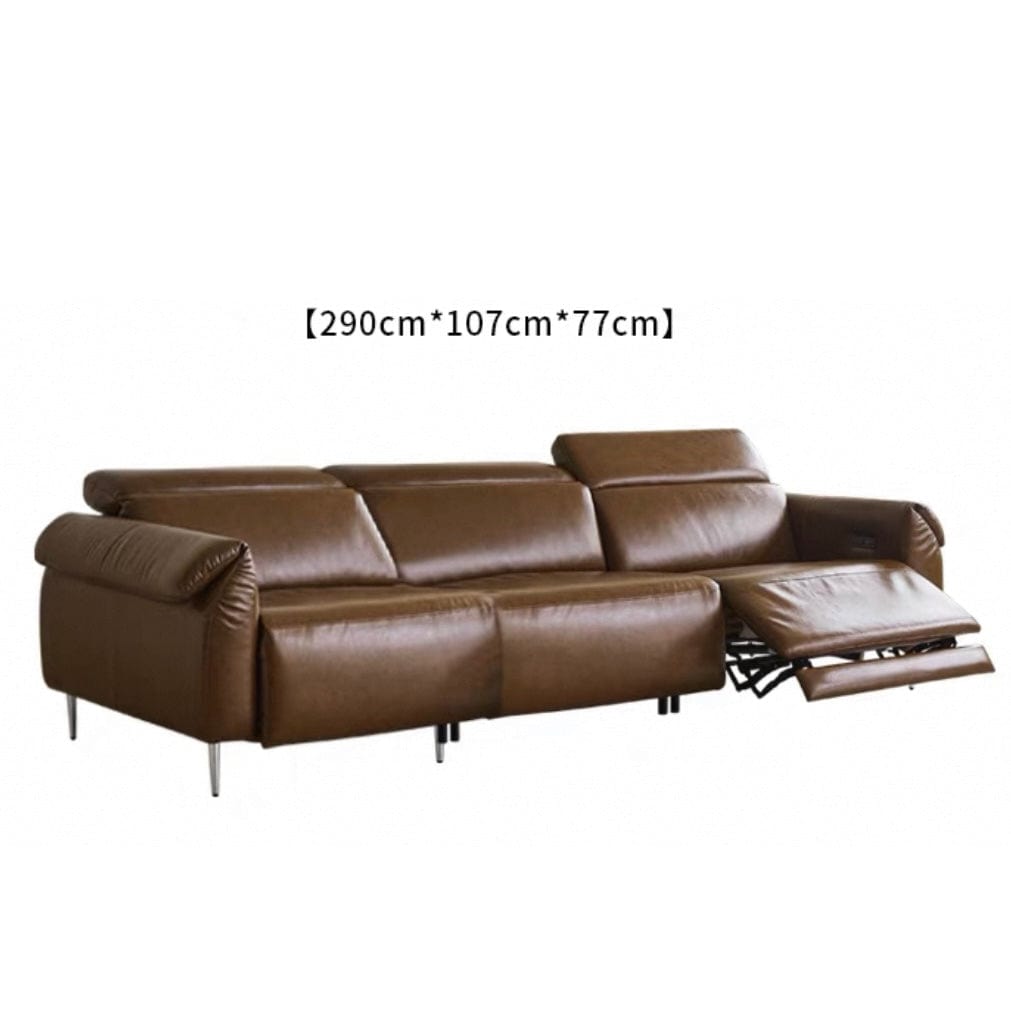 home-atelier-f31a Billy Sectional Electric Recliner Leather Sofa