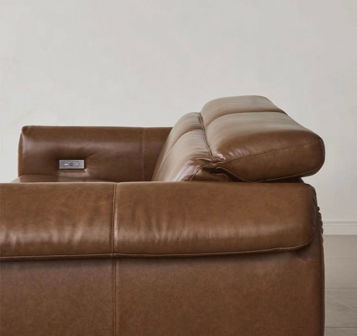 home-atelier-f31a Billy Sectional Electric Recliner Leather Sofa