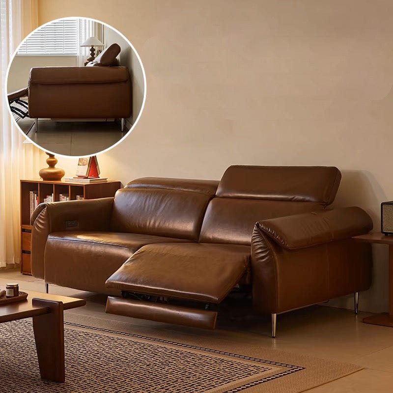 home-atelier-f31a Billy Sectional Electric Recliner Leather Sofa