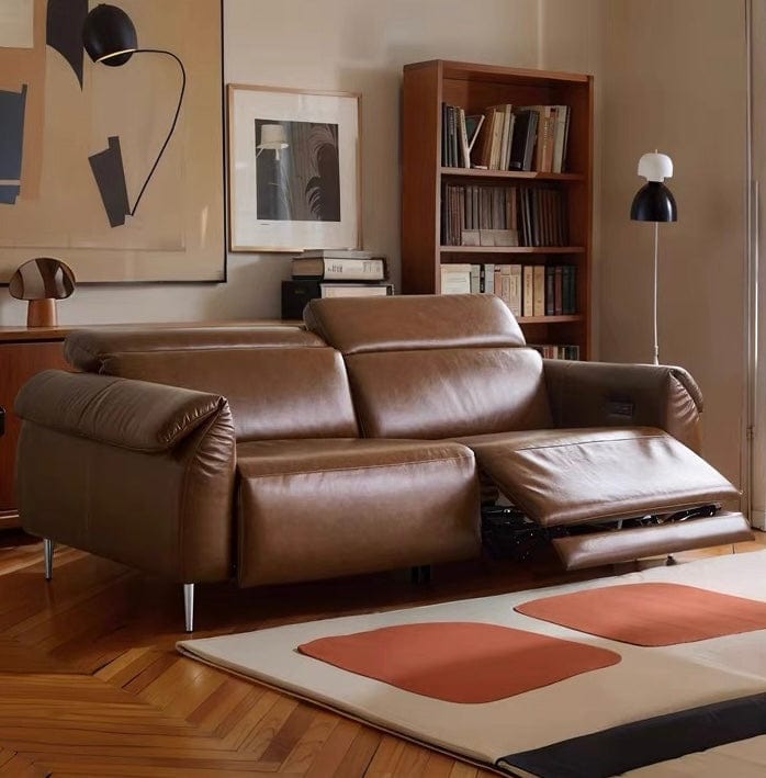 home-atelier-f31a Billy Sectional Electric Recliner Leather Sofa