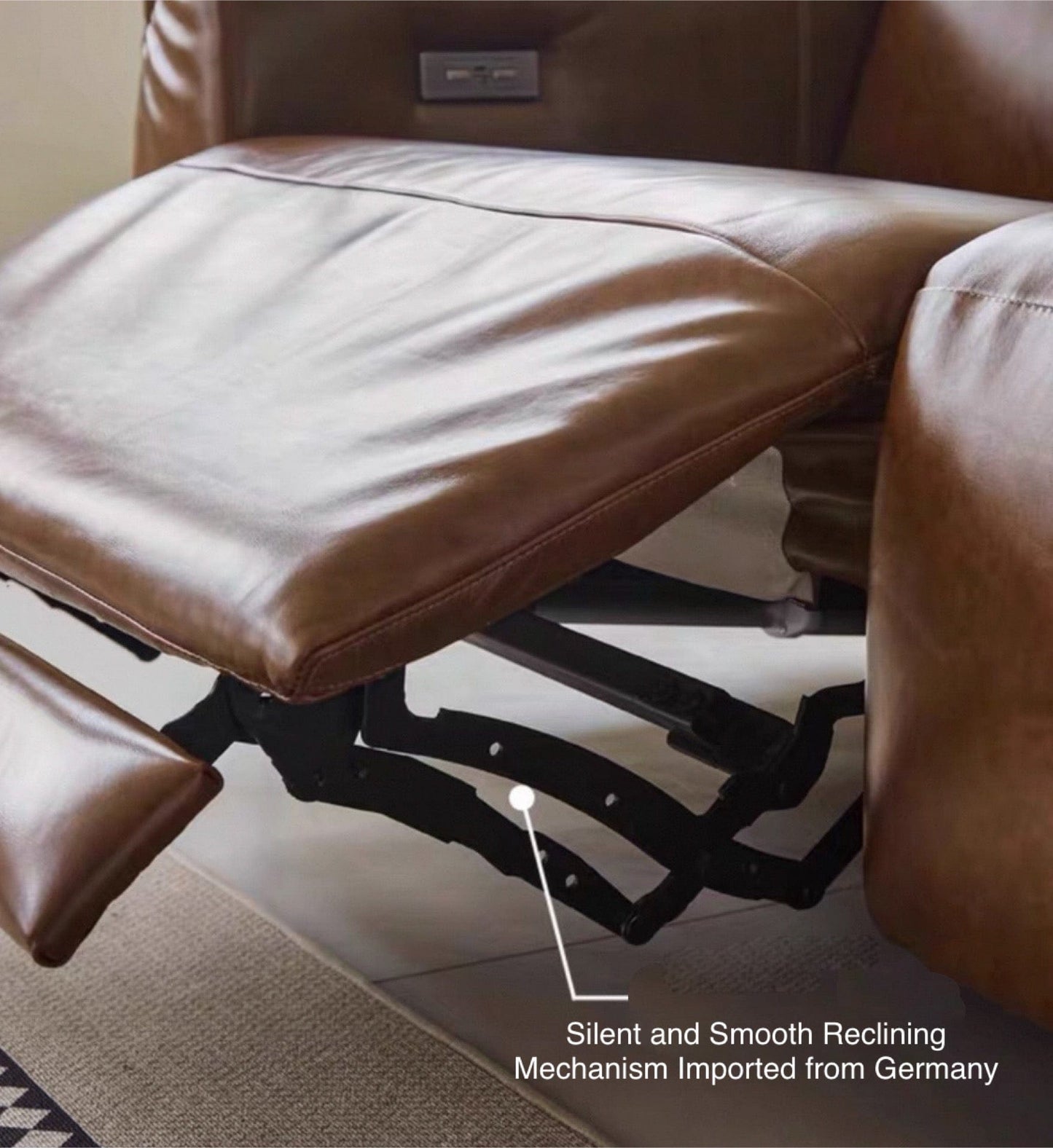 home-atelier-f31a Billy Sectional Electric Recliner Leather Sofa
