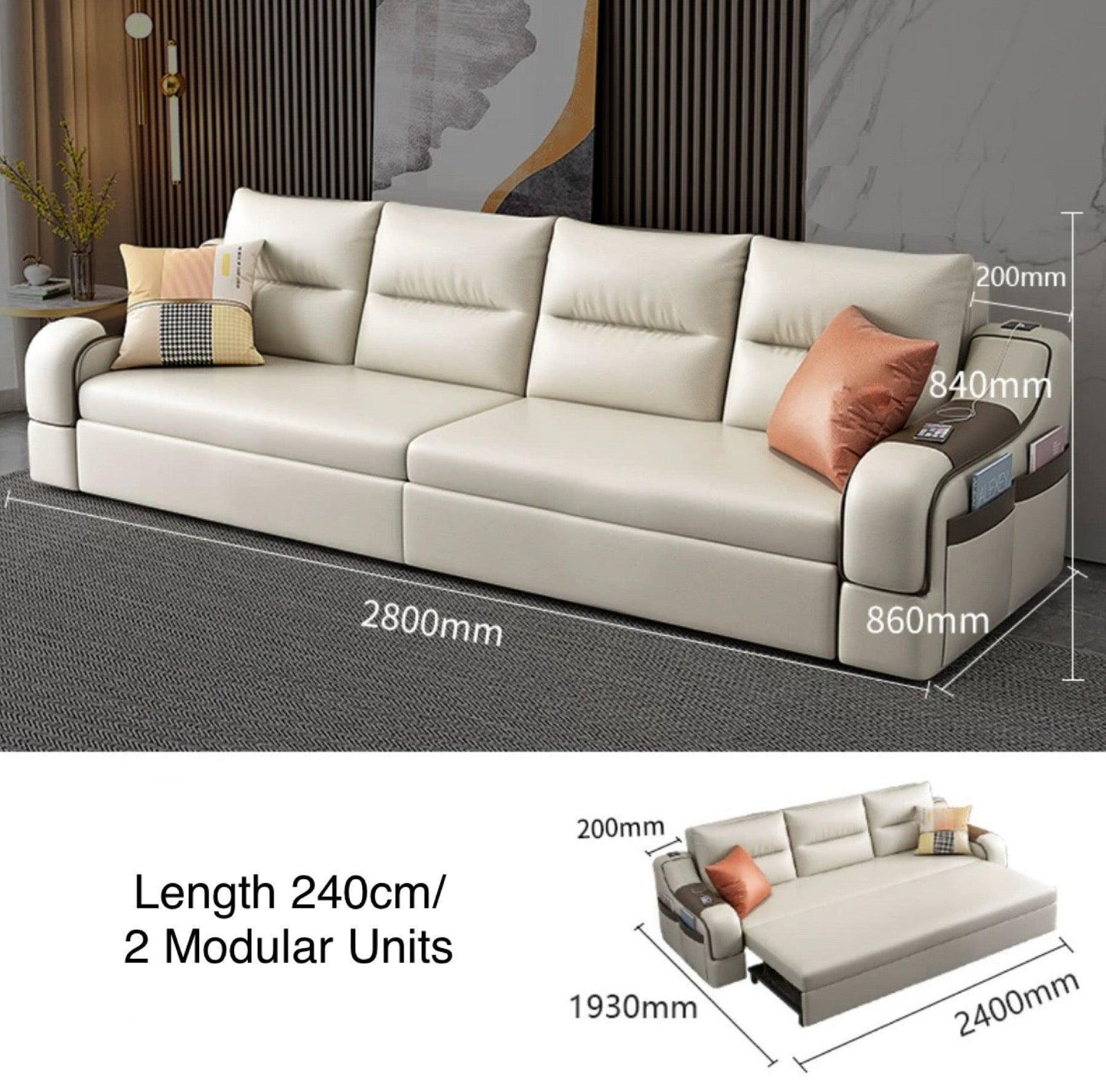 home-atelier-f31a Casey Storage Sofa Bed
