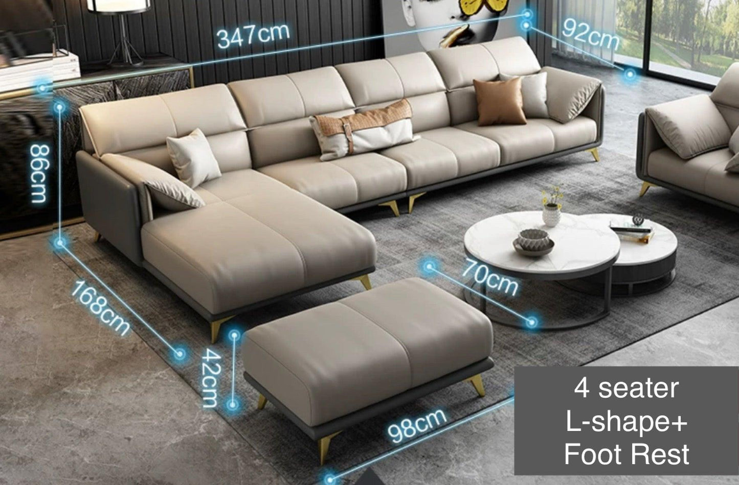 home-atelier-f31a Caston Sectional Leather Sofa