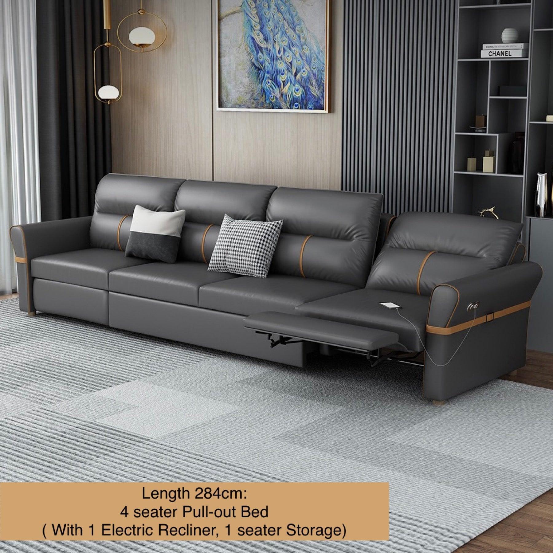 home-atelier-f31a Cavern Electric Recliner Storage Sofa Bed