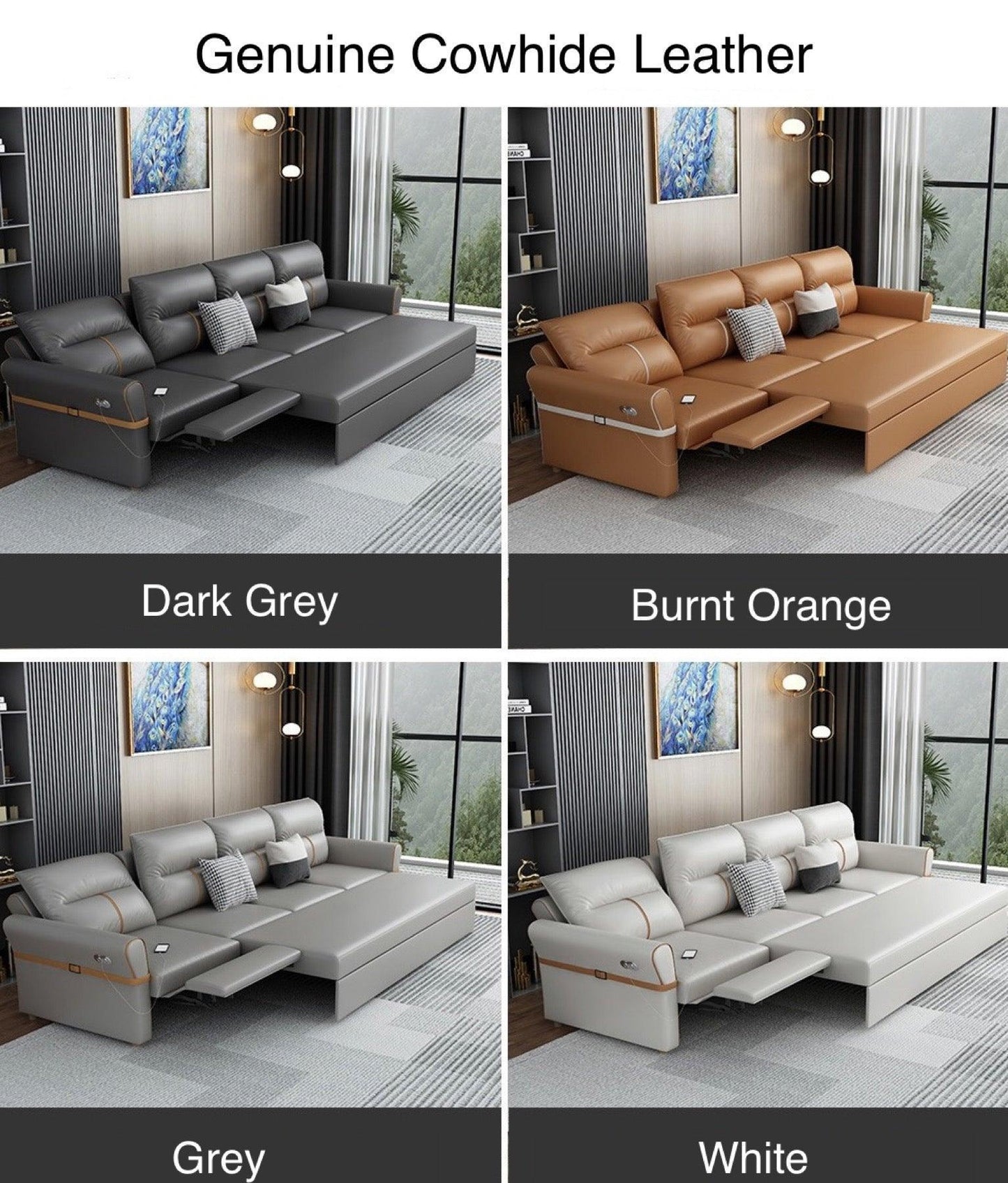 home-atelier-f31a Cavern Electric Recliner Storage Sofa Bed