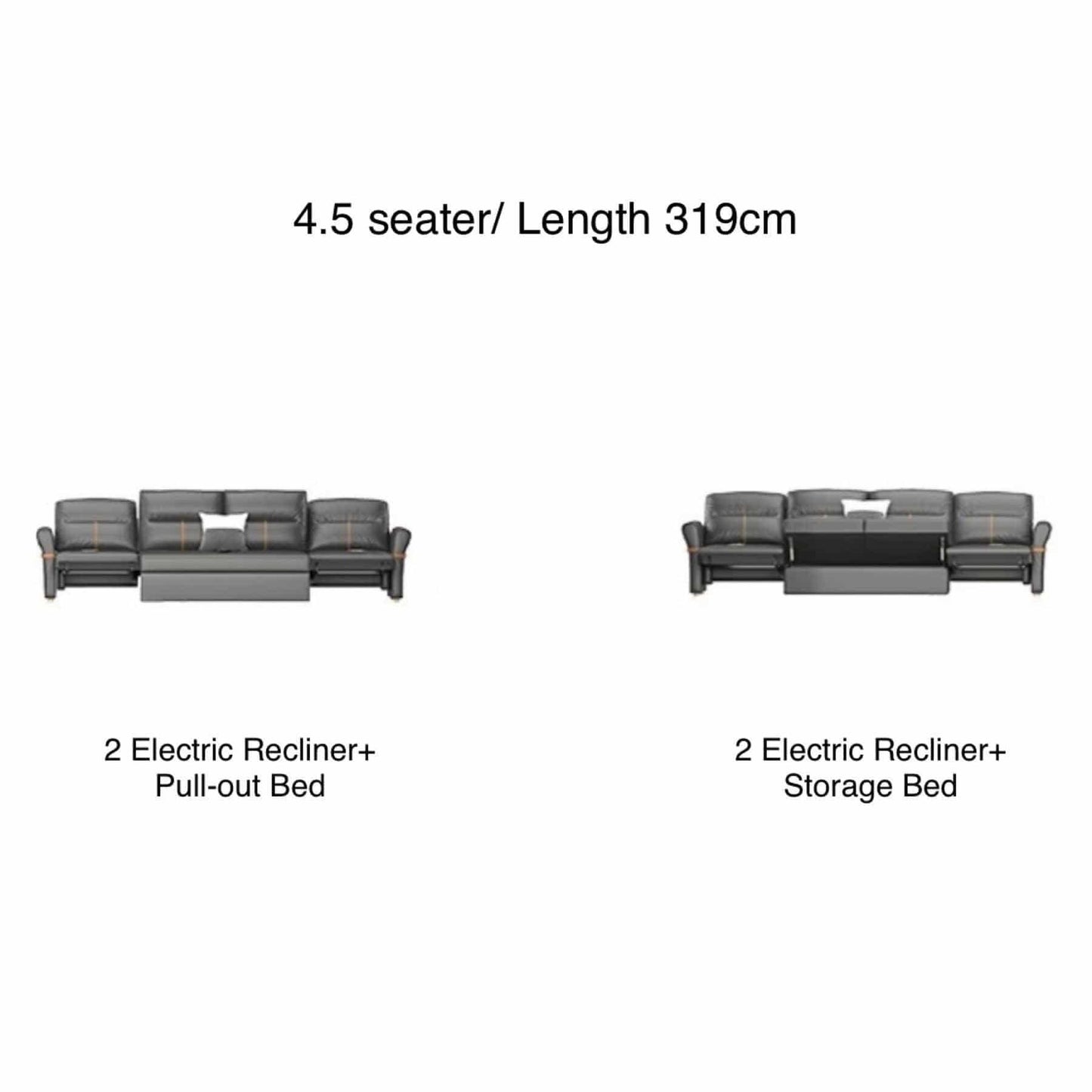 home-atelier-f31a Cavern Electric Recliner Storage Sofa Bed