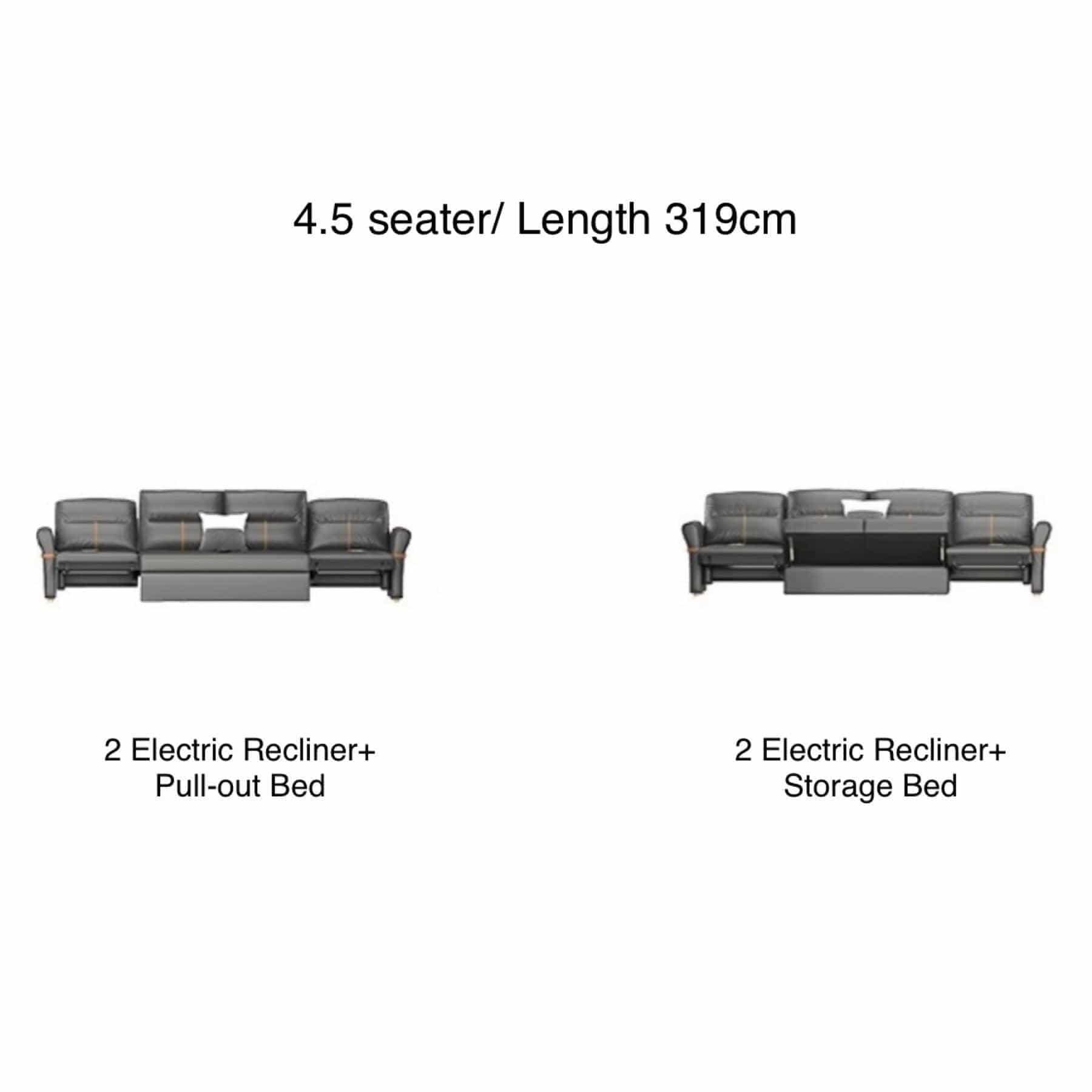 home-atelier-f31a Cavern Electric Recliner Storage Sofa Bed