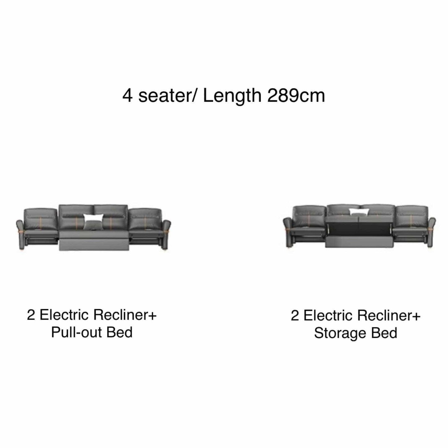 home-atelier-f31a Cavern Electric Recliner Storage Sofa Bed