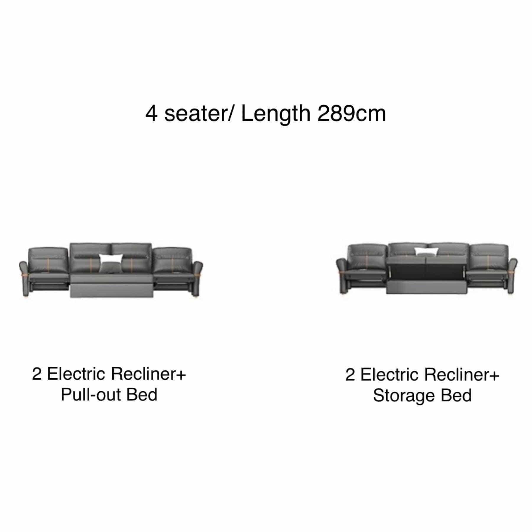 home-atelier-f31a Cavern Electric Recliner Storage Sofa Bed