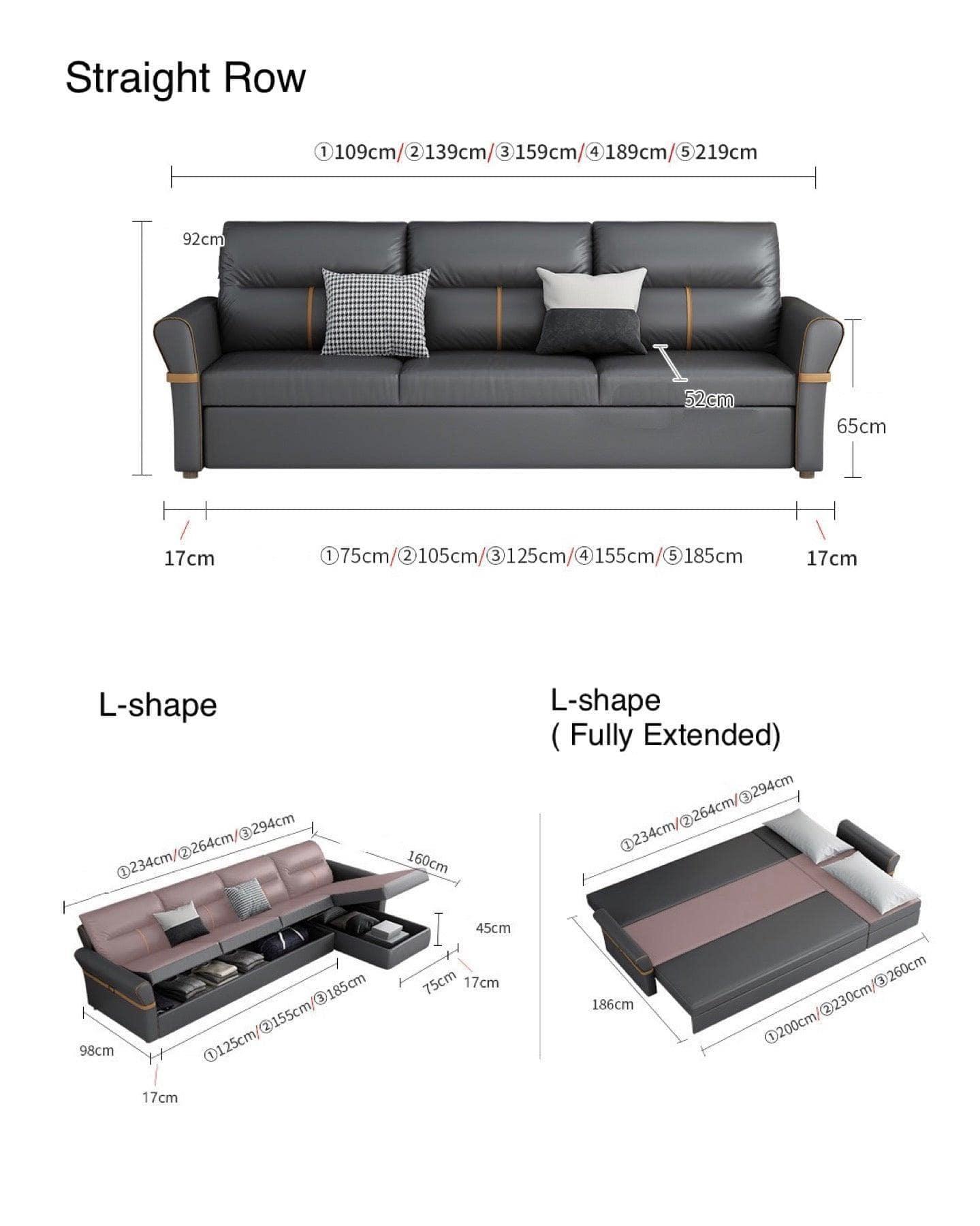 home-atelier-f31a Cavern Electric Recliner Storage Sofa Bed
