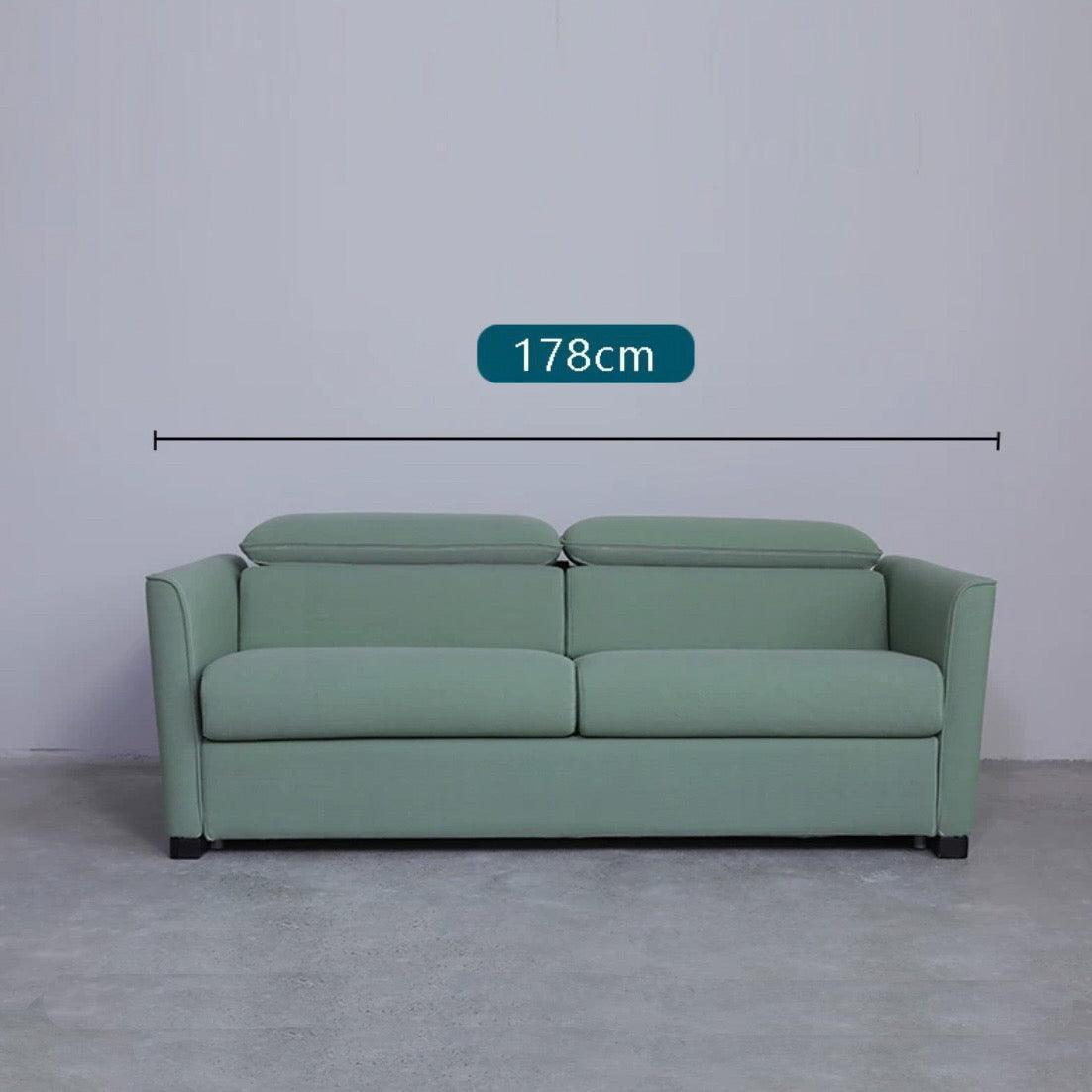 home-atelier-f31a Cotton Fabric / Queen Size/ Length 178cm / Grey Anthonia Foldable Sofa Bed with Mattress