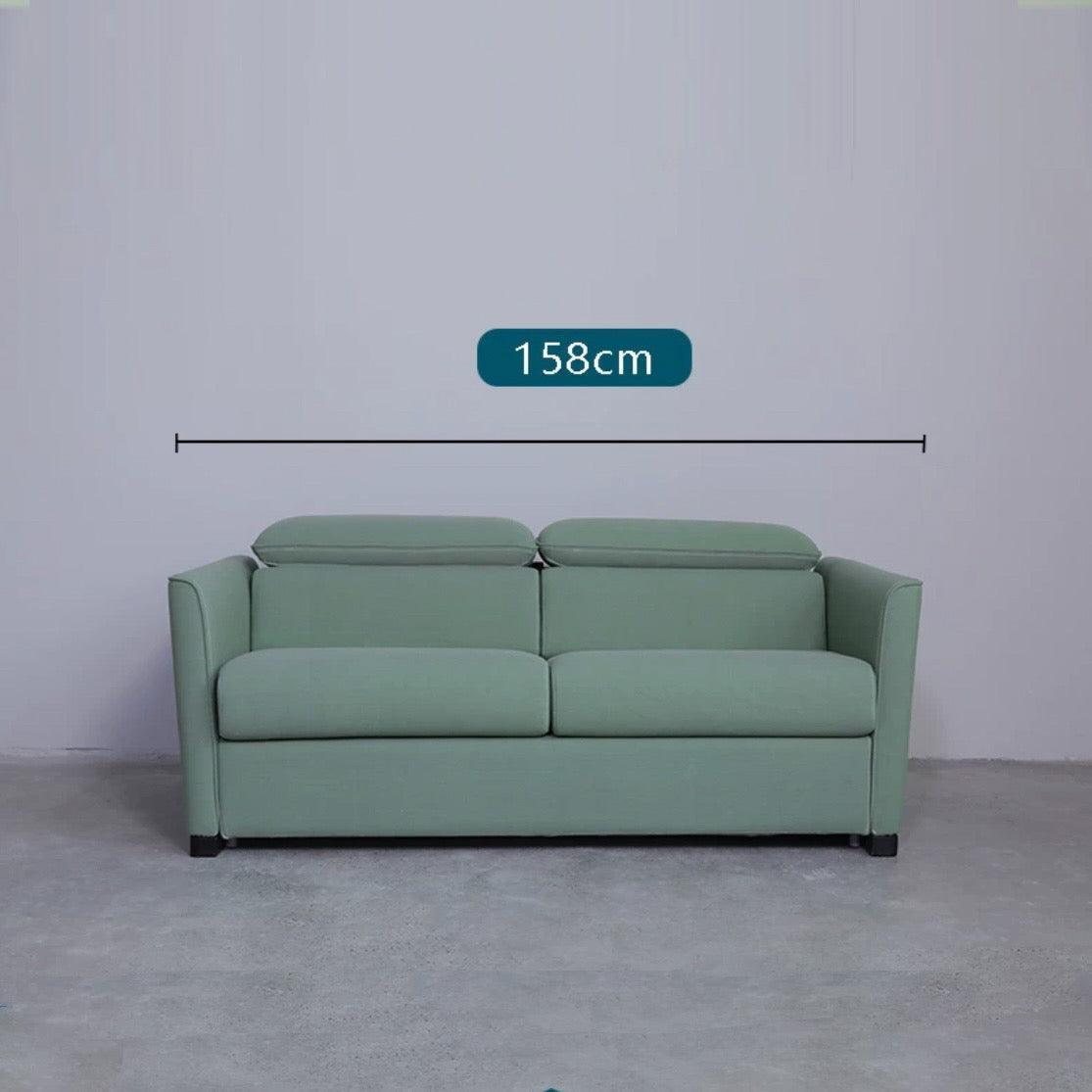home-atelier-f31a Cotton Fabric / Super Single Size/ Length 158cm / Grey Anthonia Foldable Sofa Bed with Mattress
