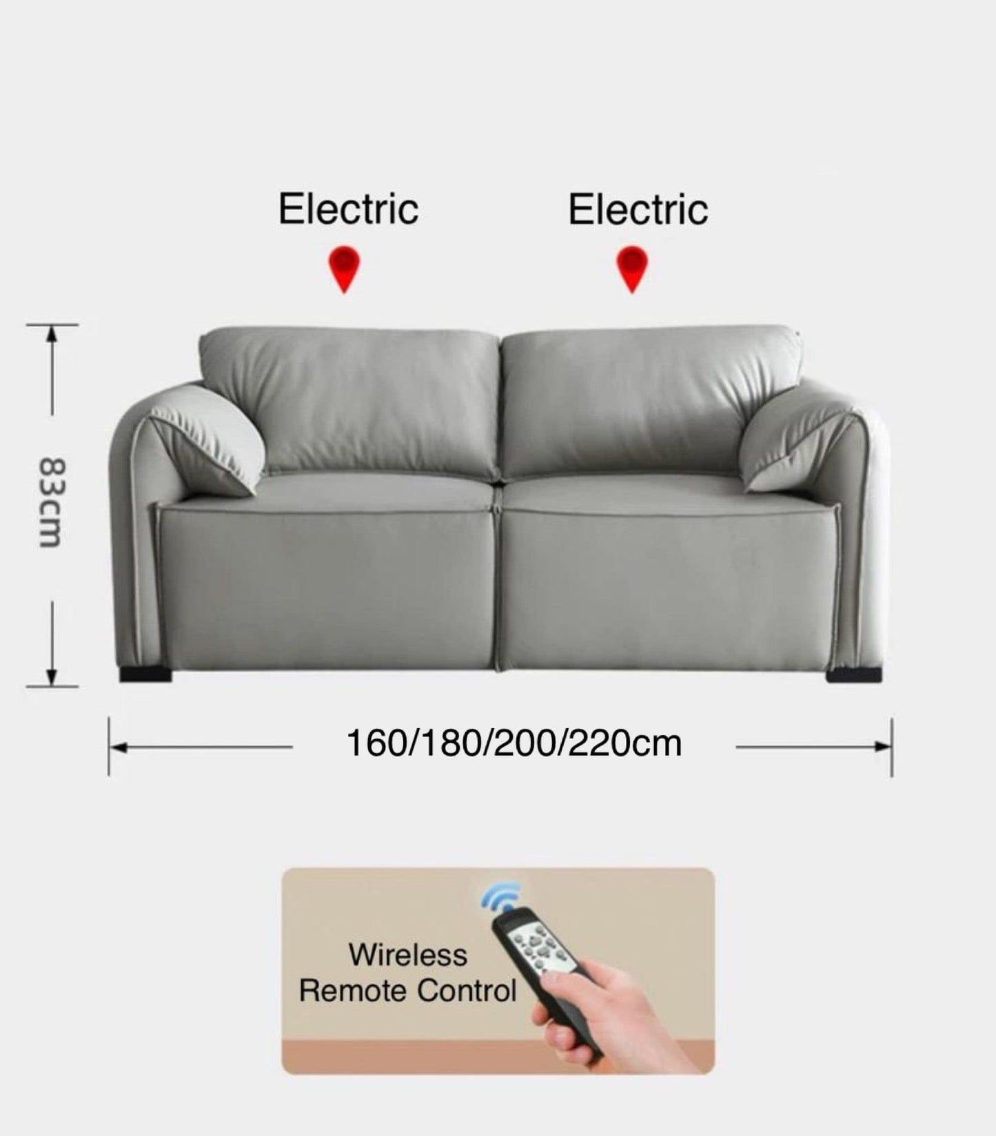 home-atelier-f31a Crystal Scratch Resistant Electric Sofa Bed