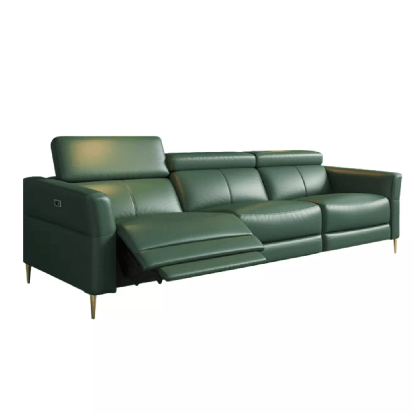 home-atelier-f31a Ellie Sectional Electric Recliner Leather Sofa