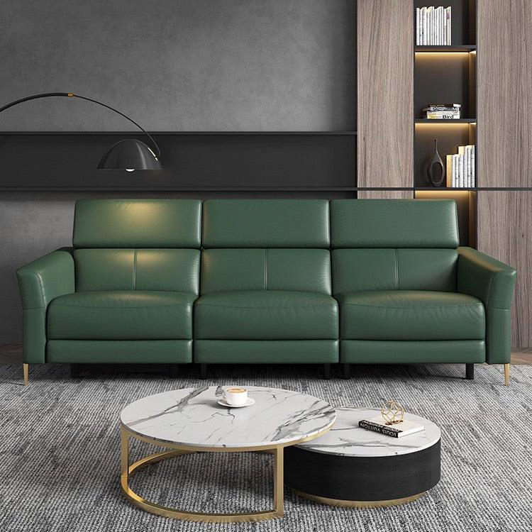 home-atelier-f31a Ellie Sectional Electric Recliner Leather Sofa