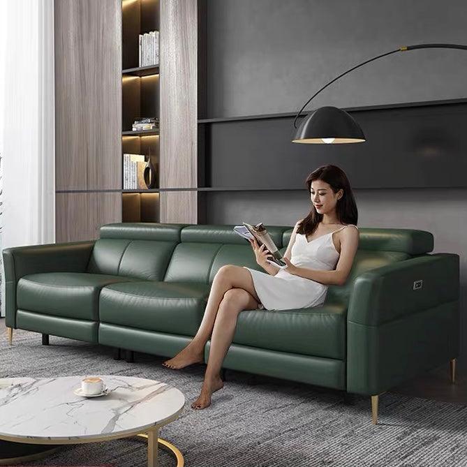 home-atelier-f31a Ellie Sectional Electric Recliner Leather Sofa