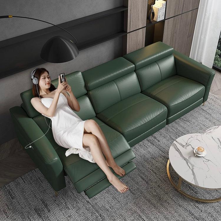 home-atelier-f31a Ellie Sectional Electric Recliner Leather Sofa
