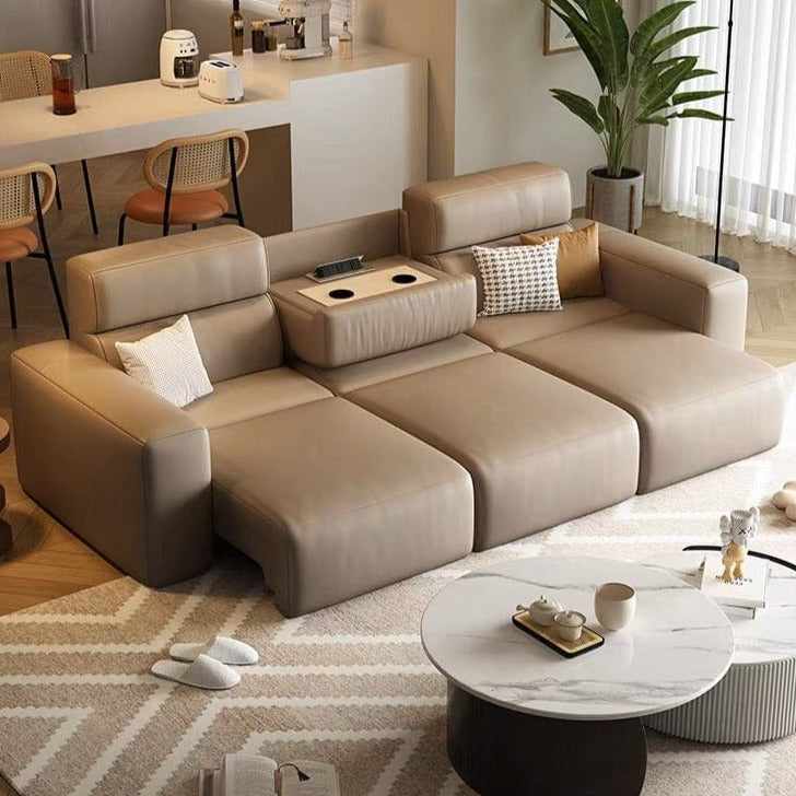 home-atelier-f31a Eron Electric Leather Sofa Bed