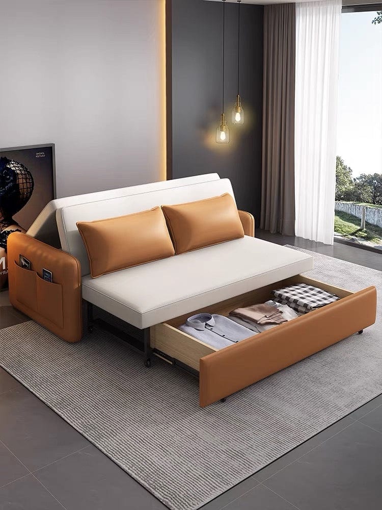 home-atelier-f31a Julien Electric Leather-Aire Sofa Bed
