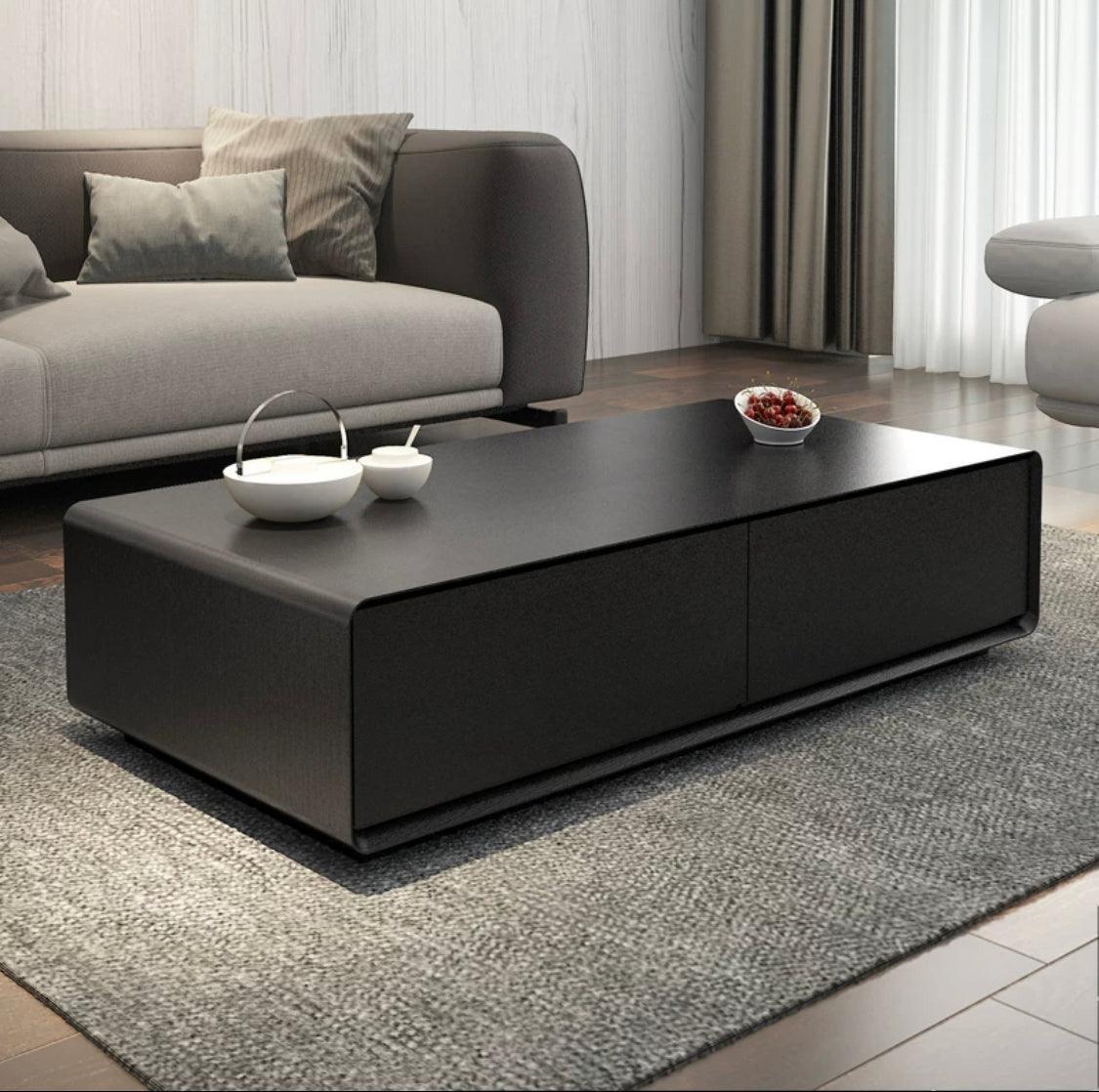 home-atelier-f31a Length 100cm / All Black Dylan Wooden Coffee Table