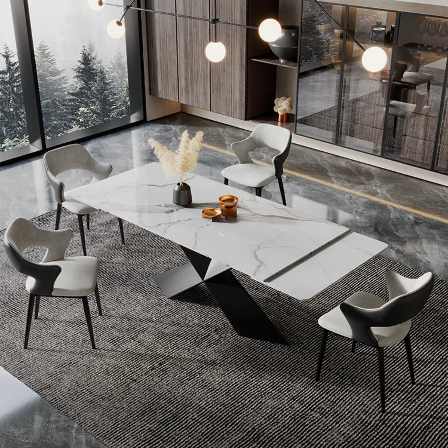 home-atelier-f31a Matt Extendable Dining Table
