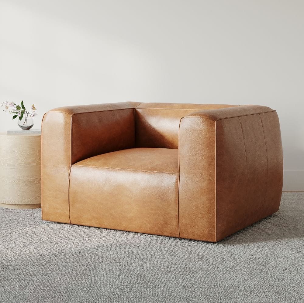 home-atelier-f31a Maven Scratch Resistant Leather Sofa