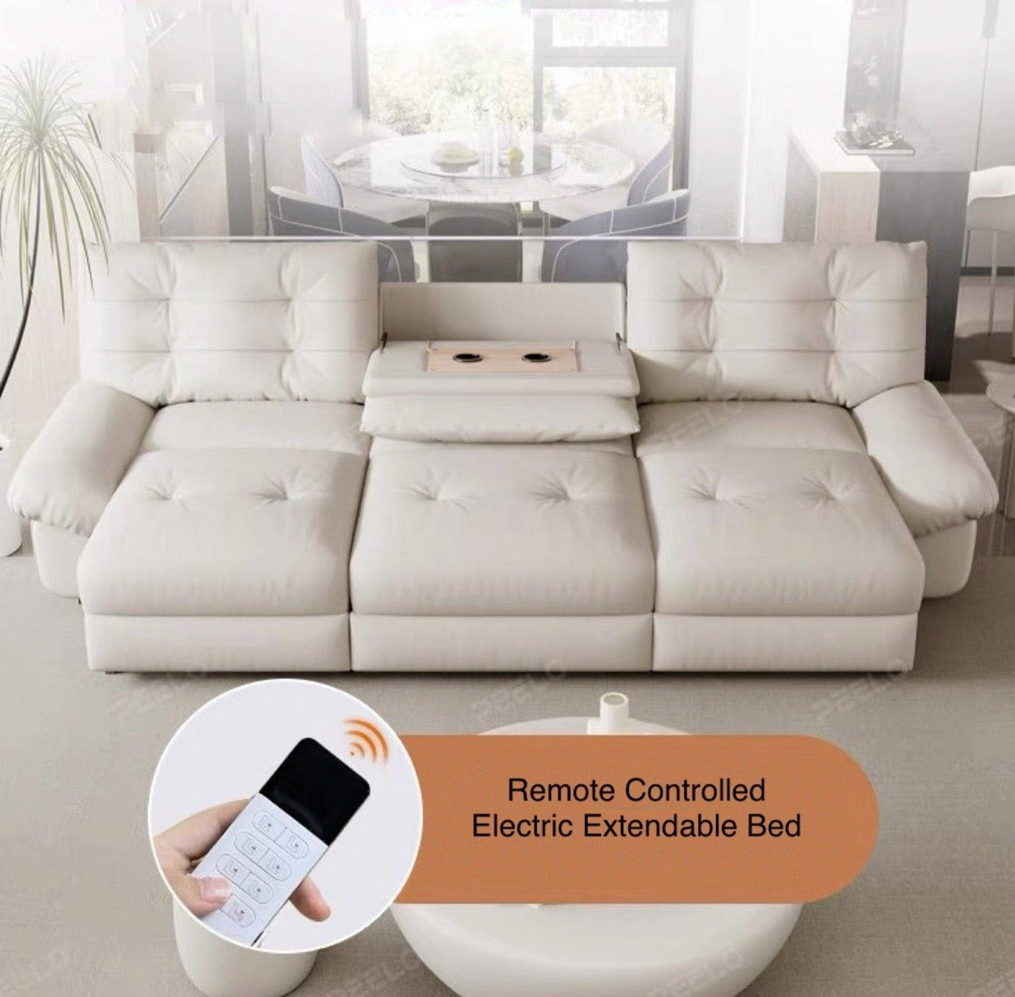 home-atelier-f31a Melia Scratch Resistant Electric Sofa Bed