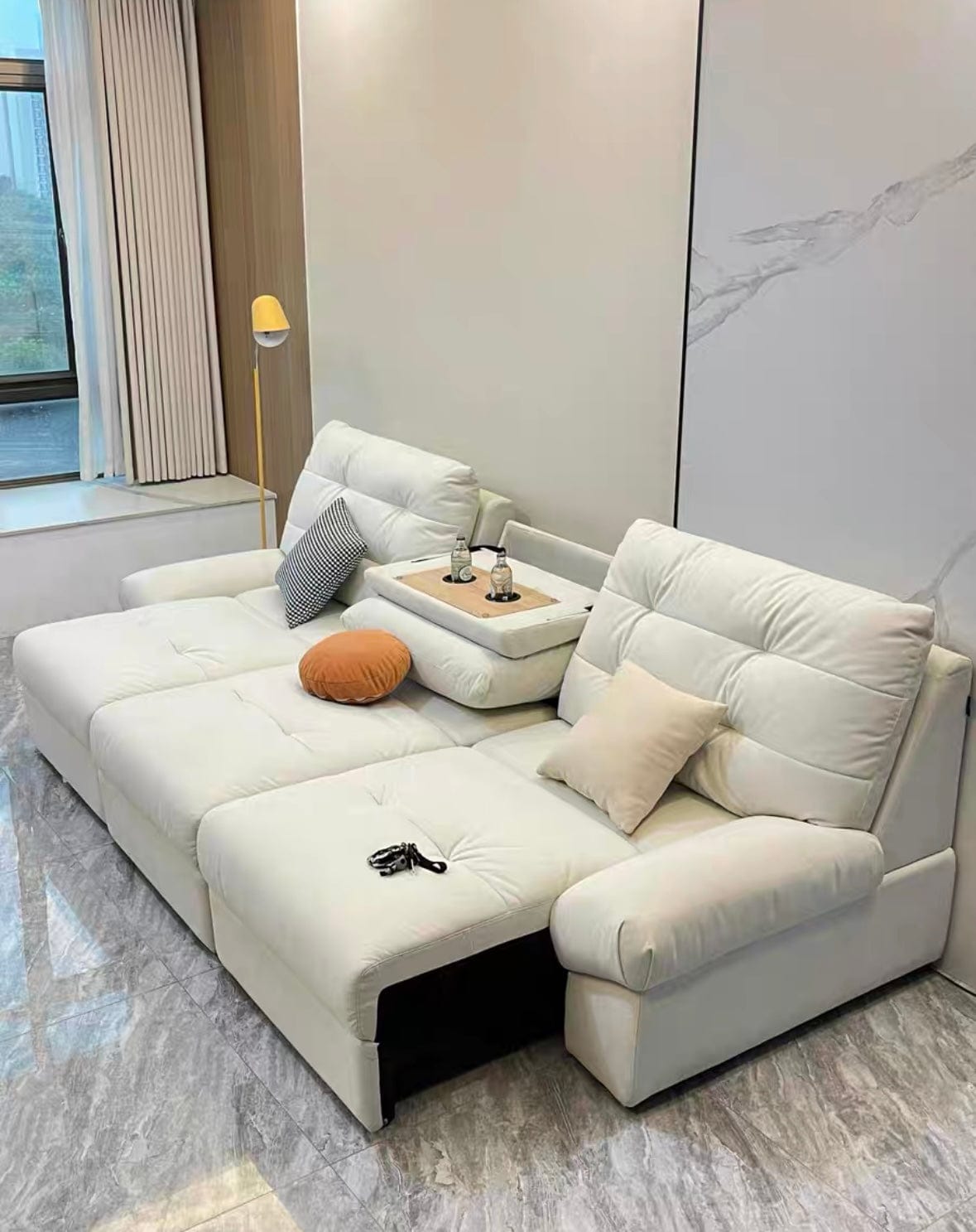 home-atelier-f31a Melia Scratch Resistant Electric Sofa Bed
