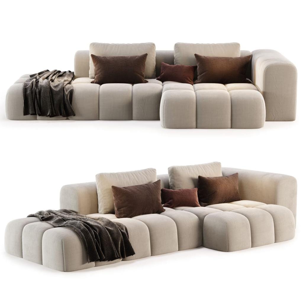 home-atelier-f31a Mira Performance Boucle Side Chaise Sofa