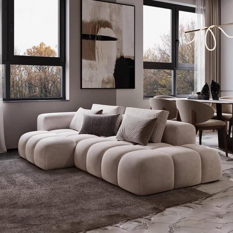 home-atelier-f31a Mira Performance Boucle Side Chaise Sofa