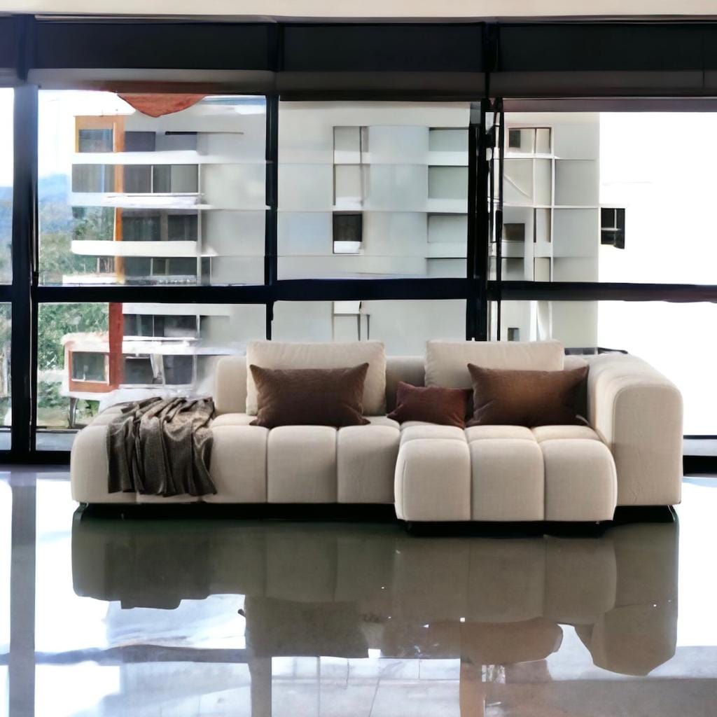home-atelier-f31a Miranda Boucle Side Chaise Sofa