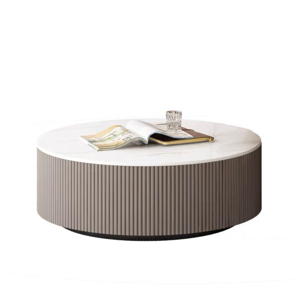 home-atelier-f31a Sintered Stone / 80cm Sintered Stone Coffee Table / Grey Hans Coffee Table