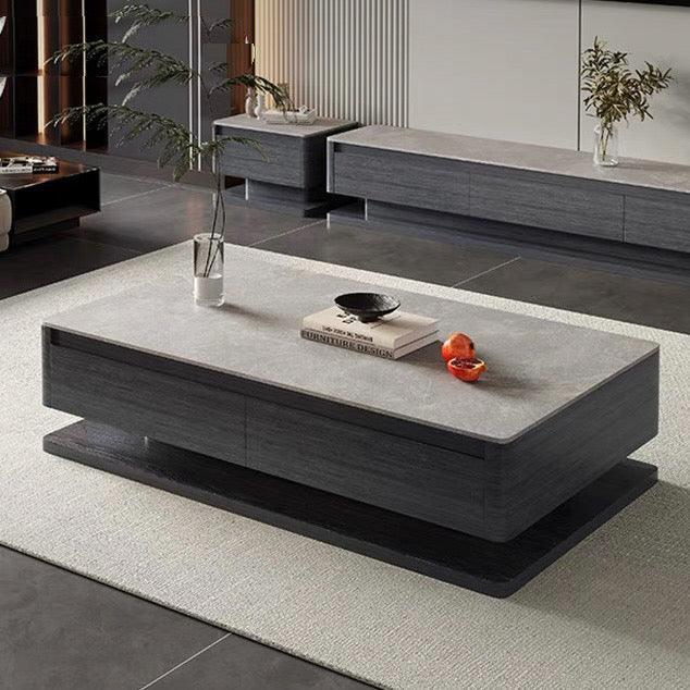 home-atelier-f31a Sintered Stone Table Top / Length 120cm / Matt Grey Quinton Coffee Table