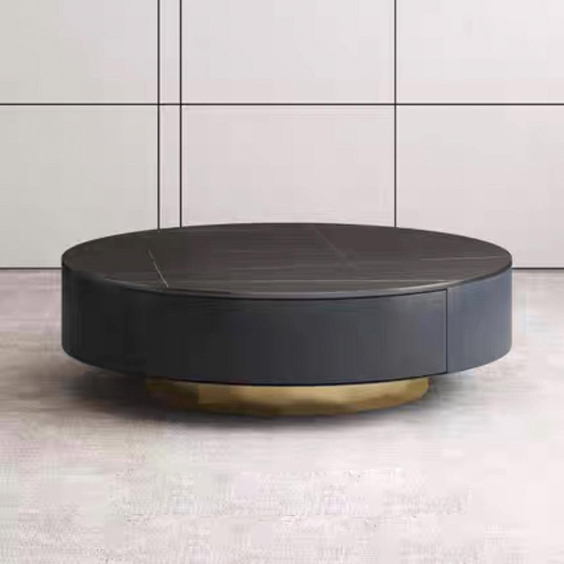 home-atelier-f31a Sintered Stone Table Top / Length 80cm Coffee Table with Drawers / A102 Rick Coffee Table