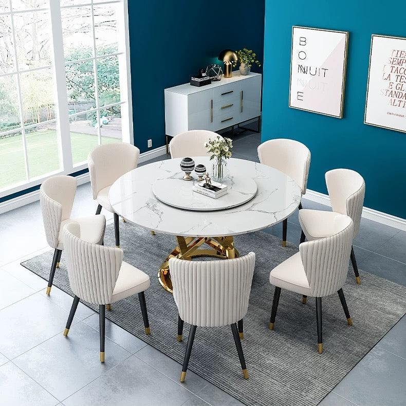 home-atelier-f31a Sintered Stone Top / 4 piece Design C chairs Anderson Dining Table and Chairs