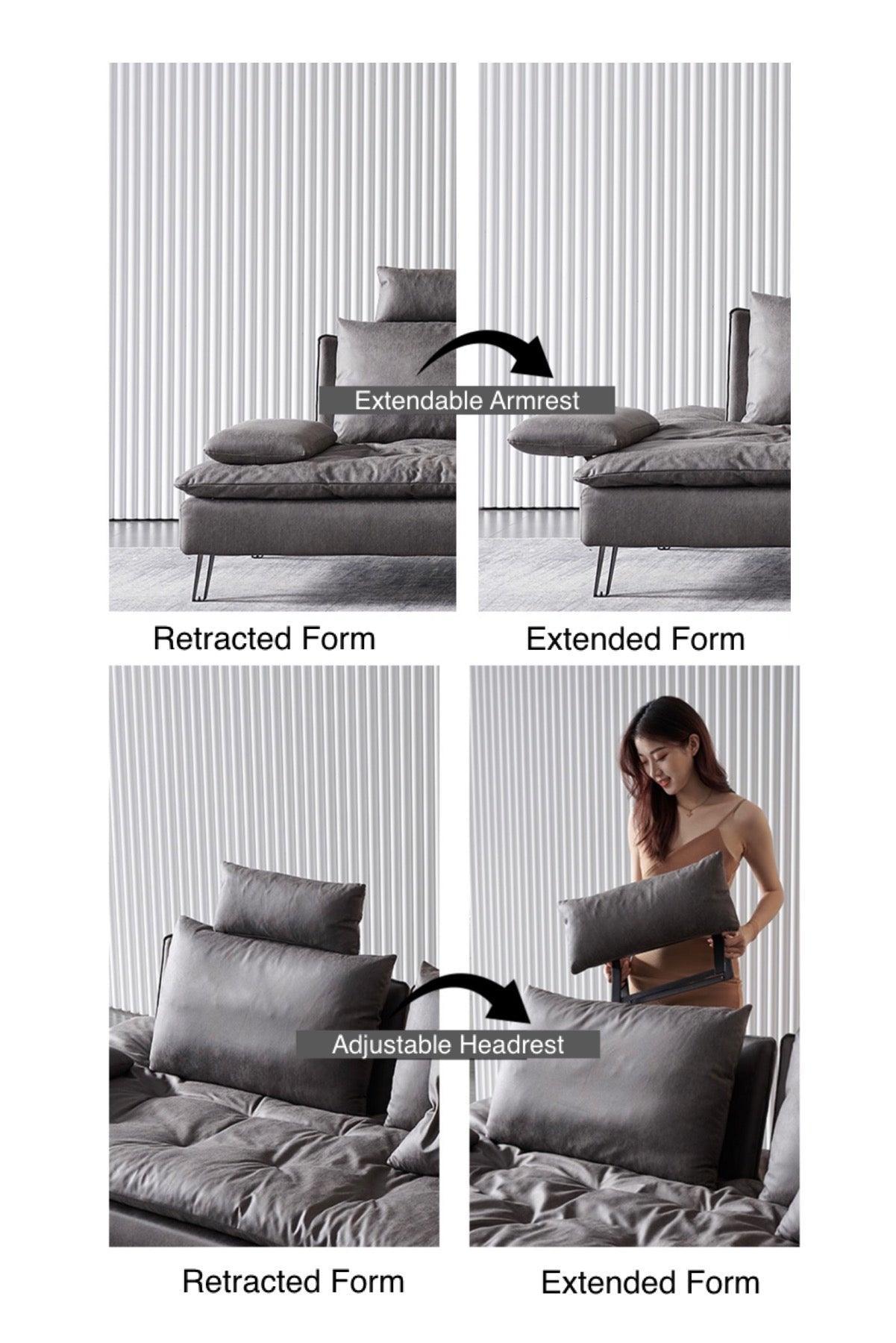 home-atelier-f31a Tania L-shape Slider Sofa