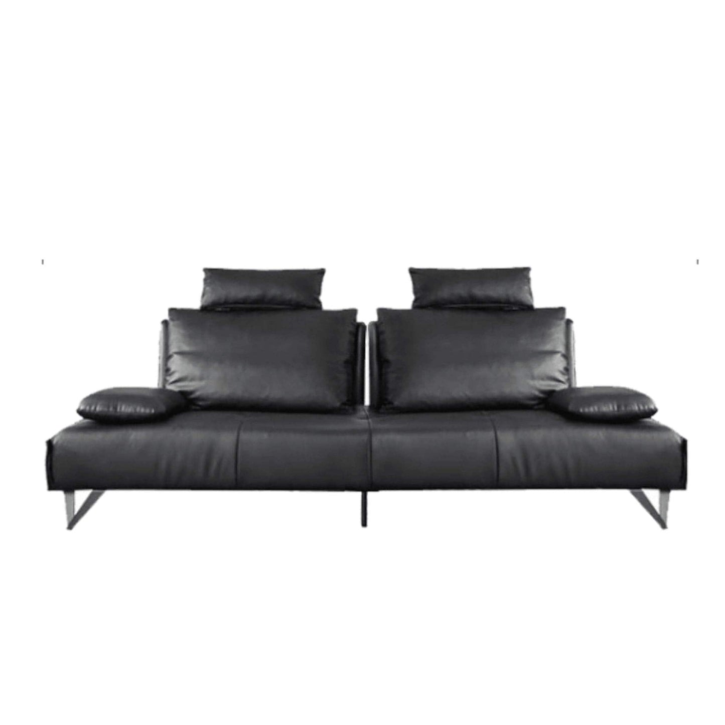 home-atelier-f31a Top Grain Genuine Cowhide Leather / 3 seater/ Length 232cm / Black Tallini Slider Sofa