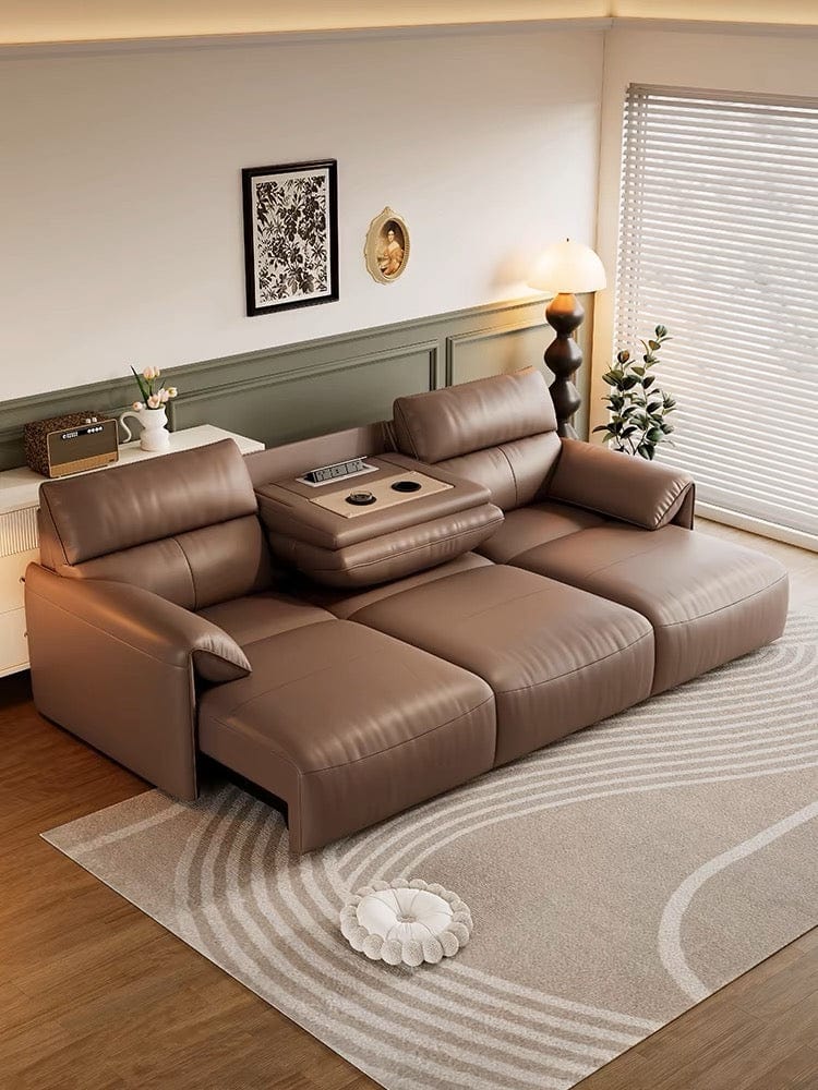 home-atelier-f31a Trevor Electric Leather Sofa Bed