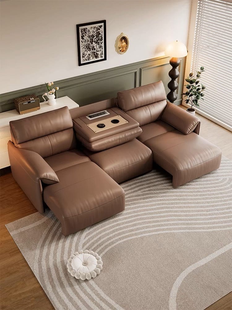 home-atelier-f31a Trevor Electric Leather Sofa Bed