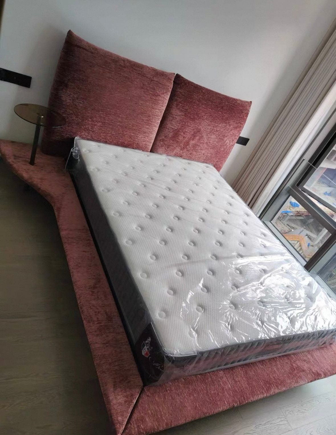 Home Atelier Faye Scratch Resistant Floating Bed Frame with LED Base Lighting