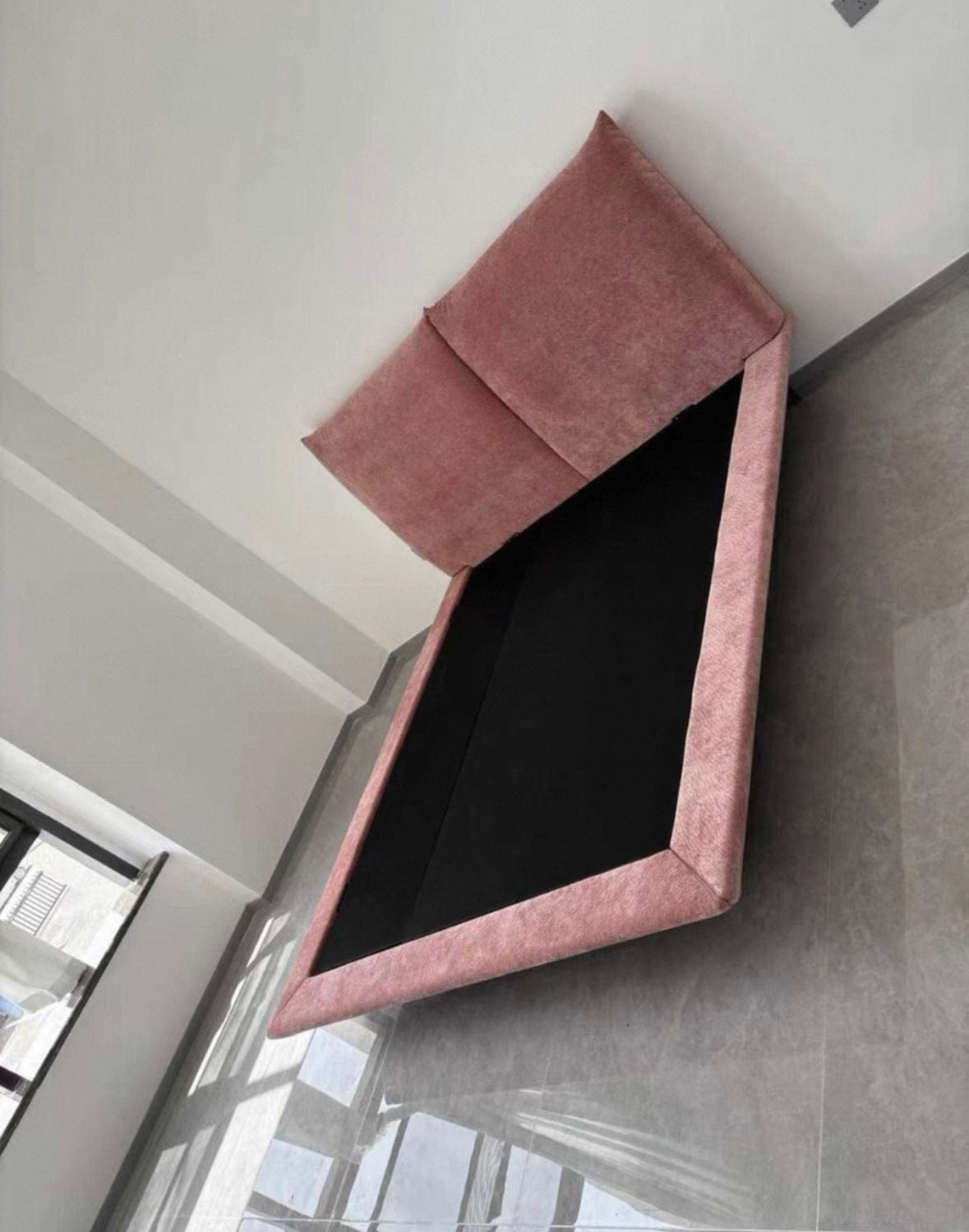 Home Atelier Faye Scratch Resistant Floating Bed Frame with LED Base Lighting