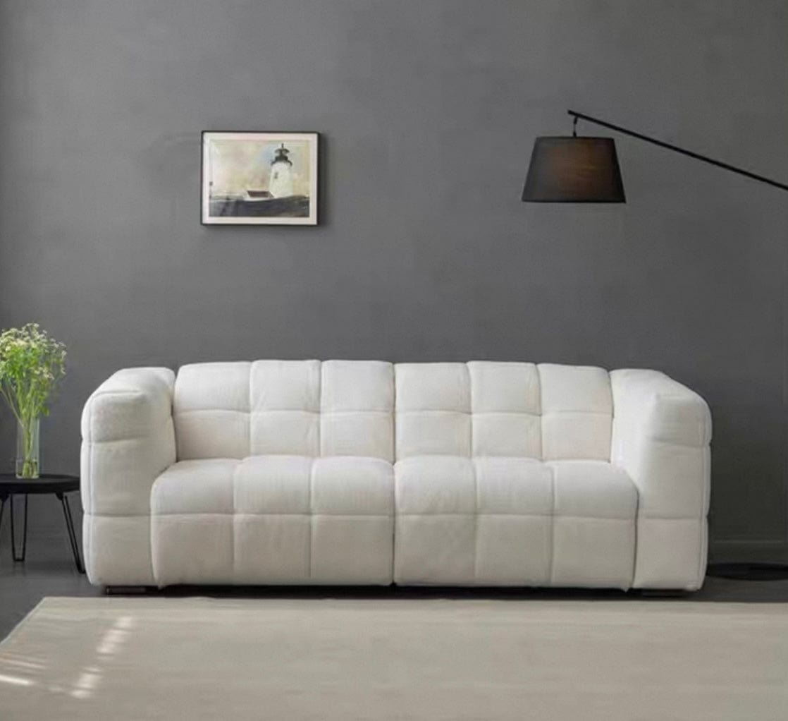 Home Atelier Felix Performance Boucle Foldable Sofa Bed with Mattress